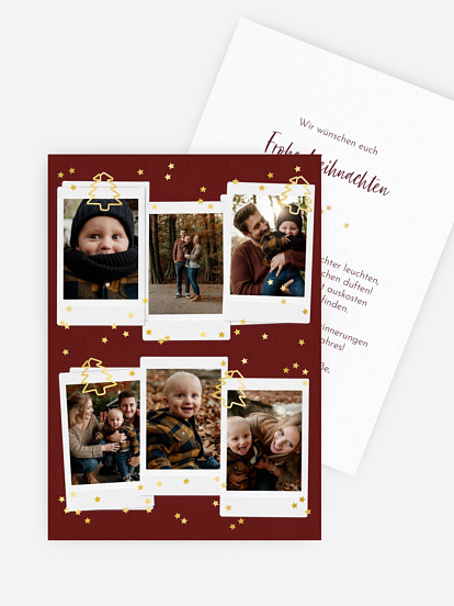 Weihnachtskarte Vintage Christmas