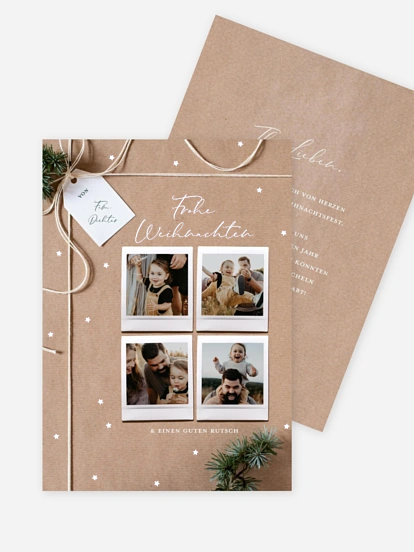 Weihnachtskarte Pretty Gift