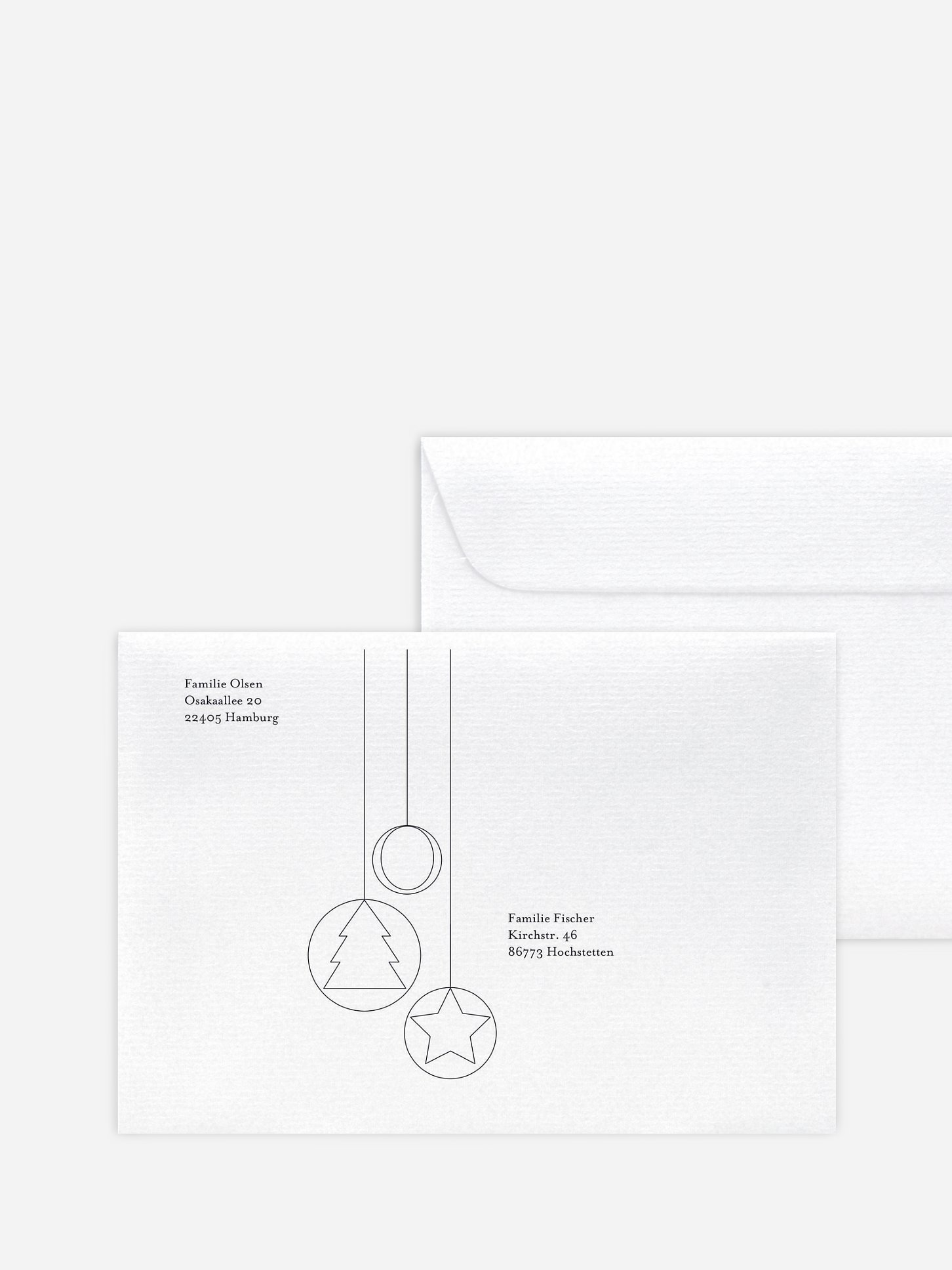 Bedruckte Umschläge Weihnachten Tree Ornaments
