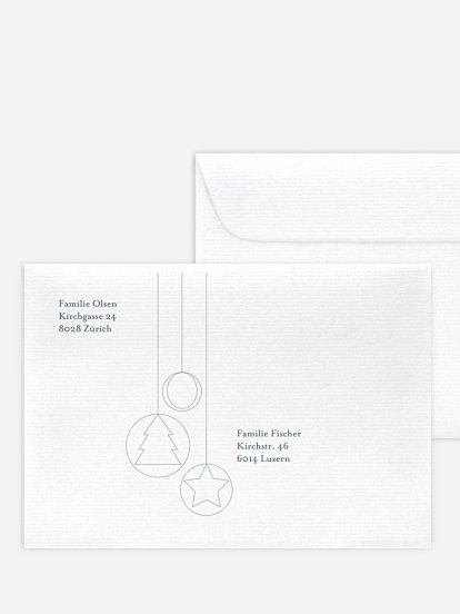 Bedruckte Umschläge Weihnachten Tree Ornaments