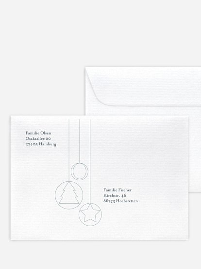 Bedruckte Umschläge Weihnachten Tree Ornaments