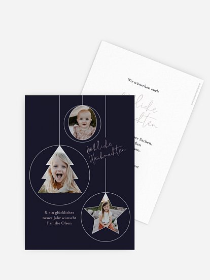 Weihnachtskarte Tree Ornaments