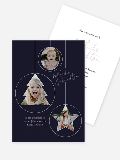 Weihnachtskarte Tree Ornaments