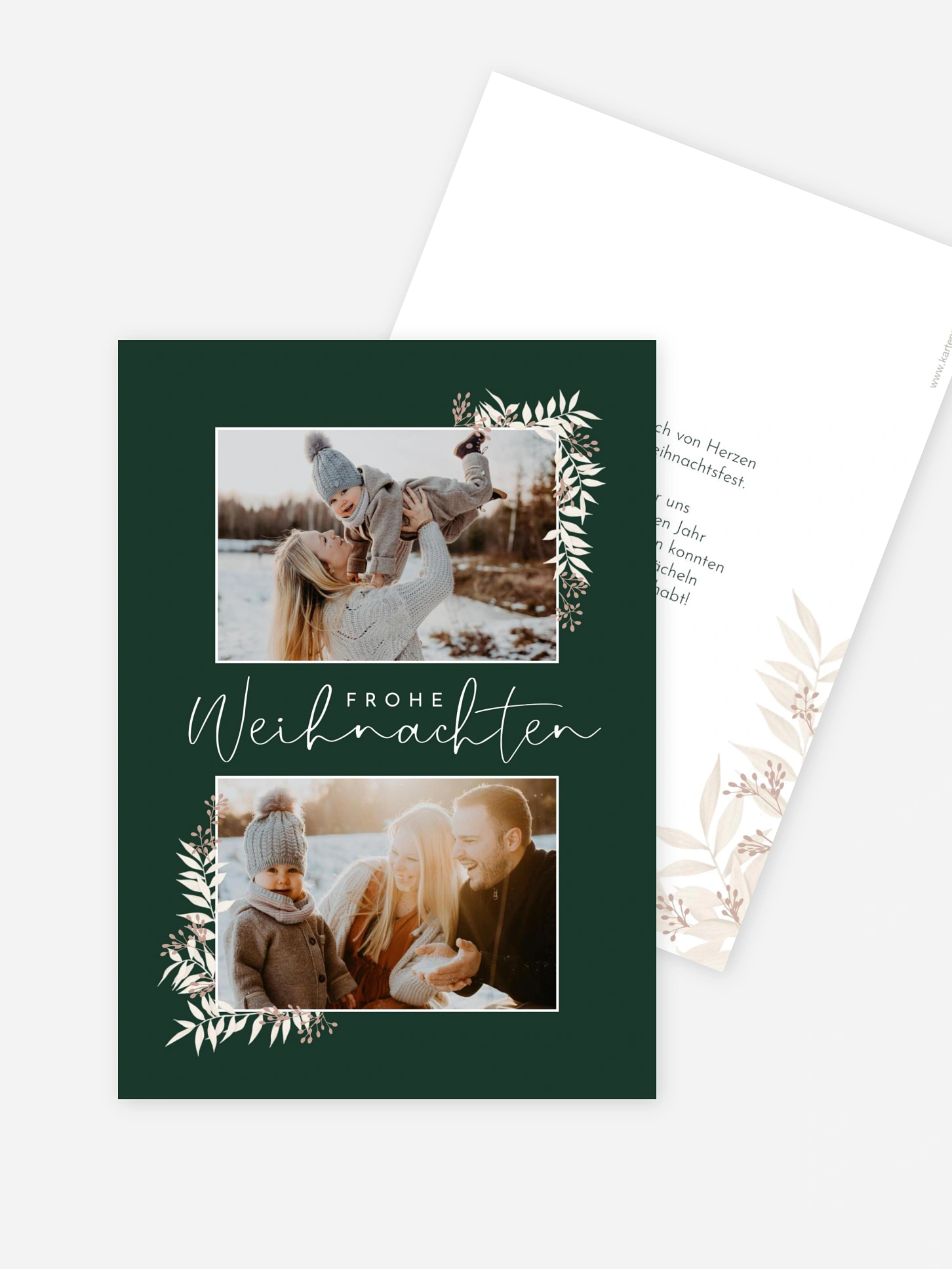 Weihnachtskarte White Christmas