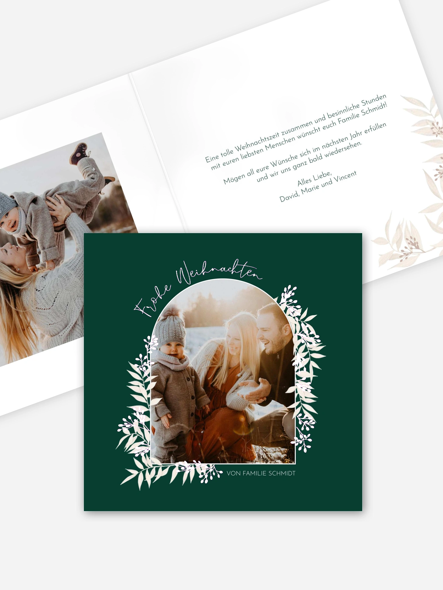 Weihnachtskarte White Christmas