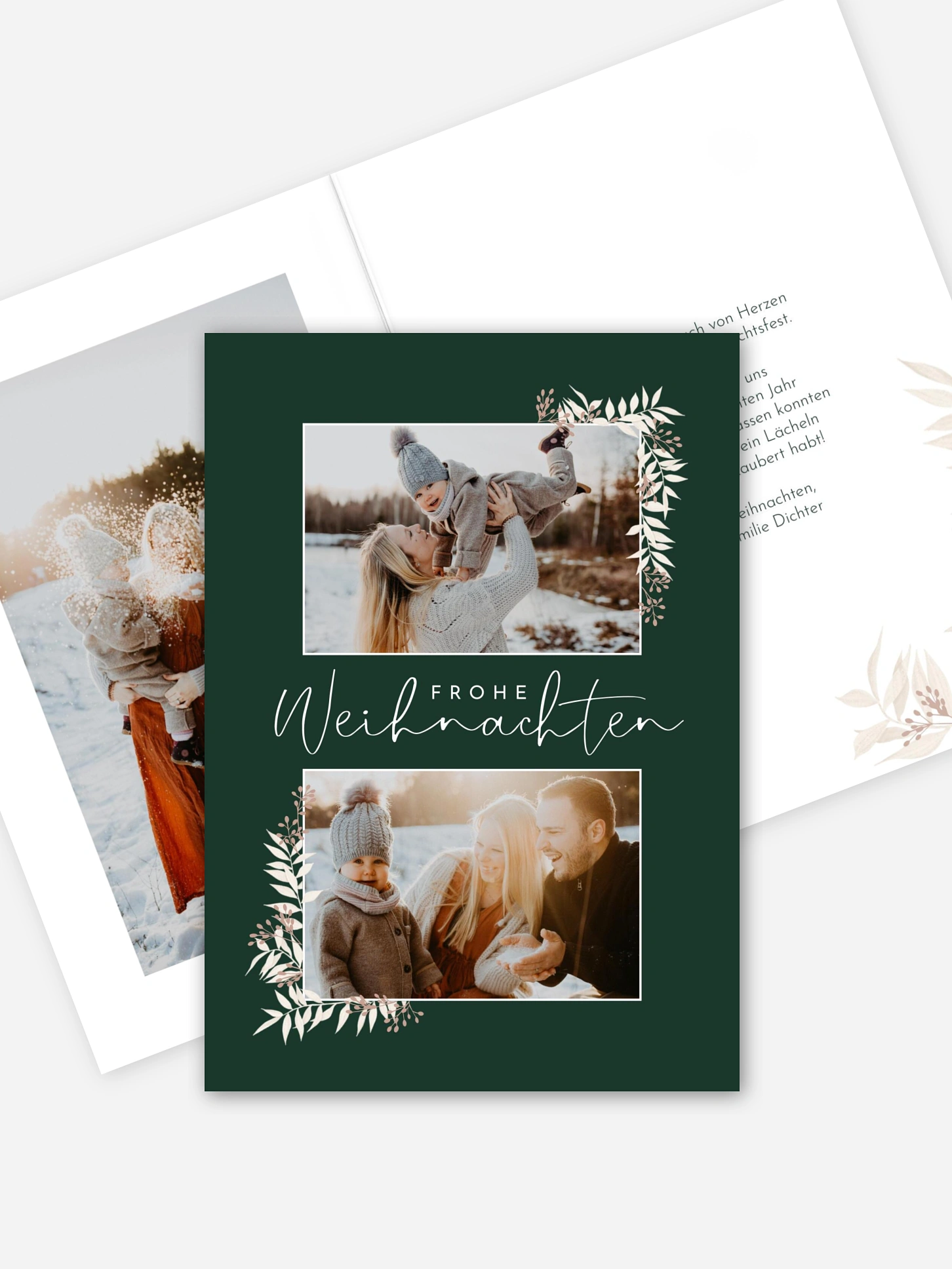Weihnachtskarte White Christmas