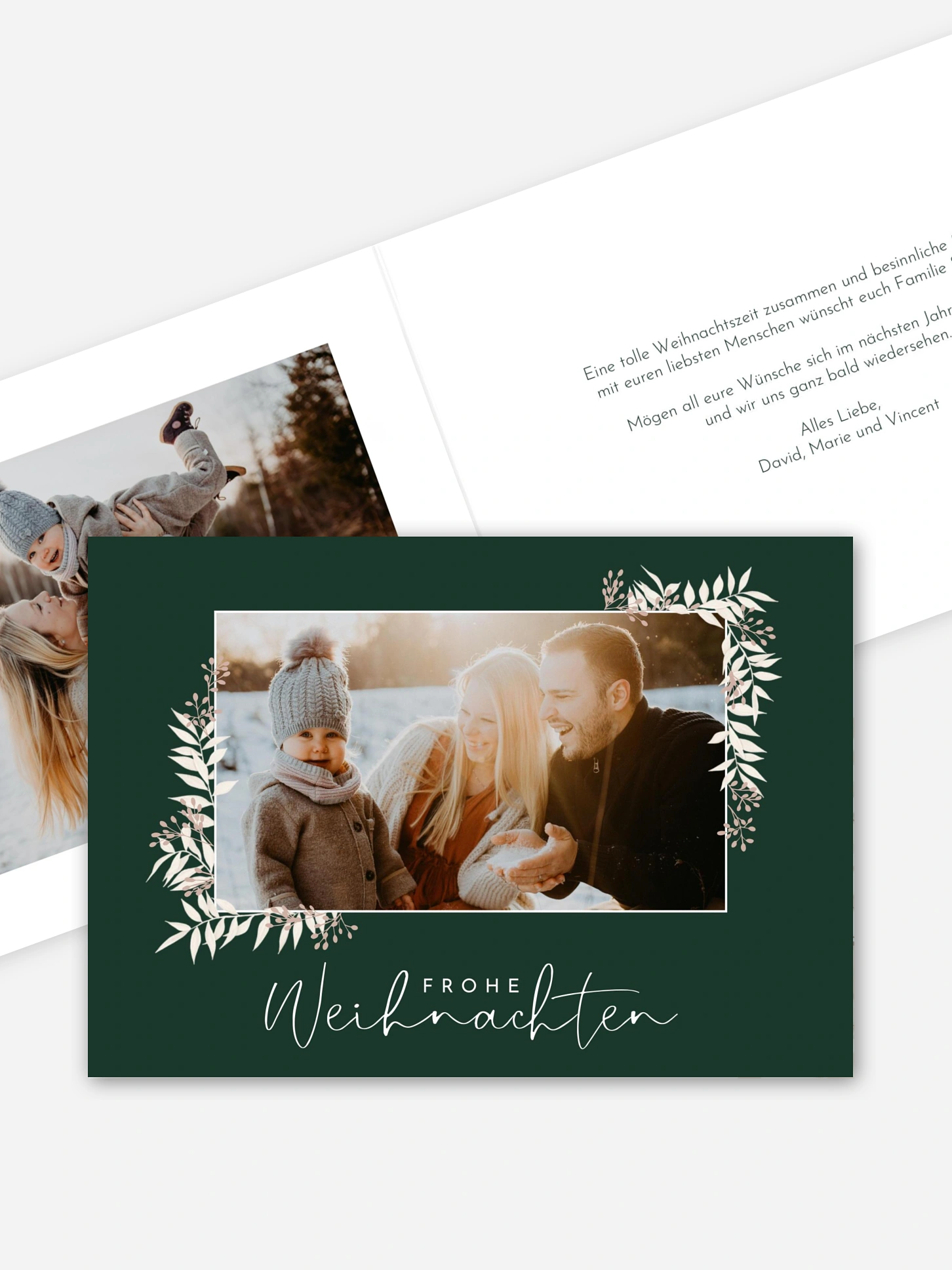 Weihnachtskarte White Christmas
