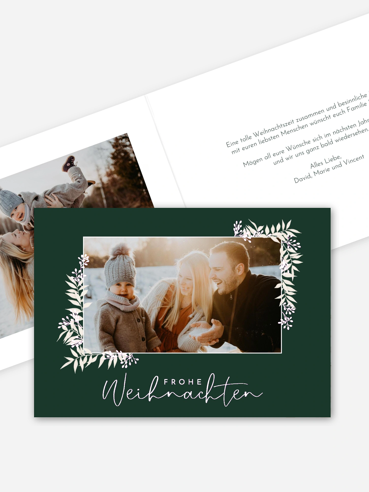 Weihnachtskarte White Christmas