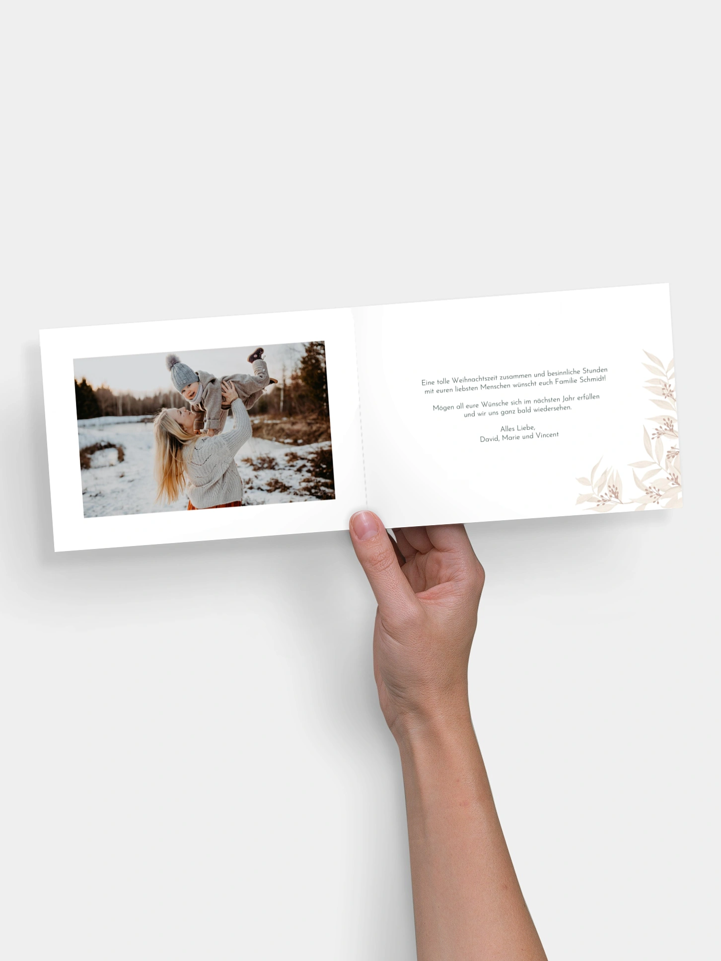 Weihnachtskarte White Christmas