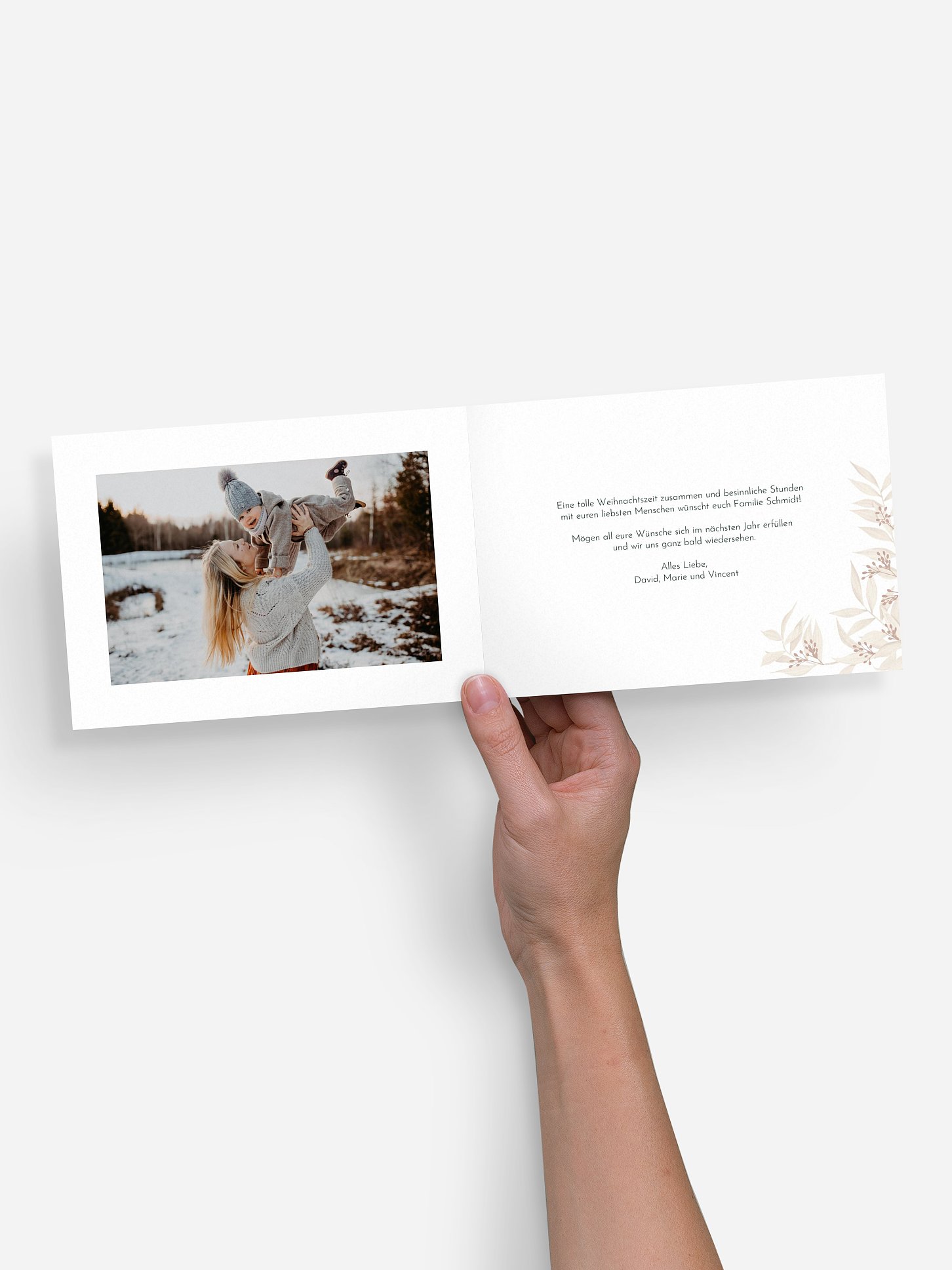 Weihnachtskarte White Christmas