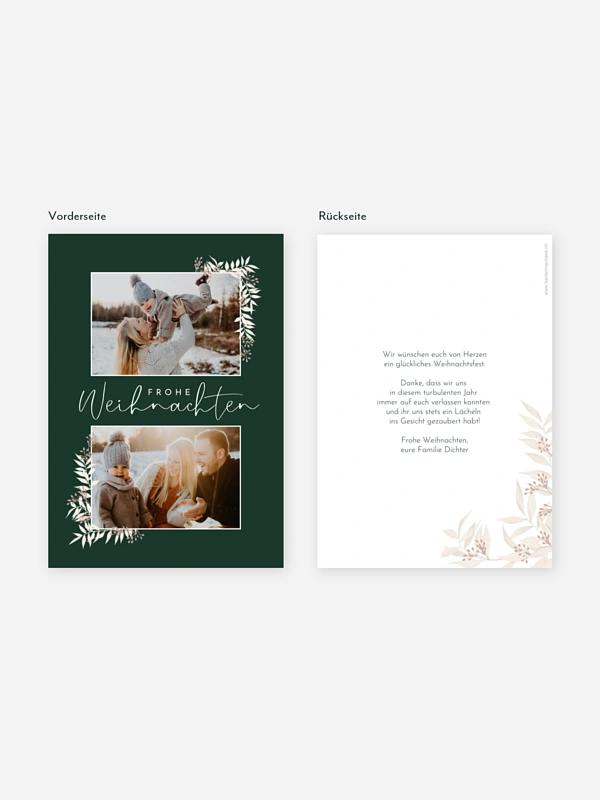 Weihnachtskarte White Christmas