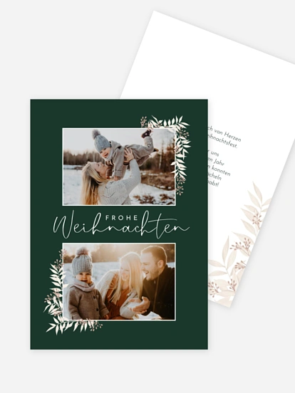 Weihnachtskarte White Christmas