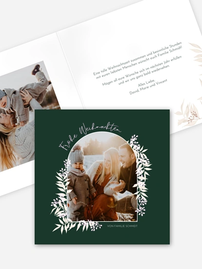 Weihnachtskarte White Christmas