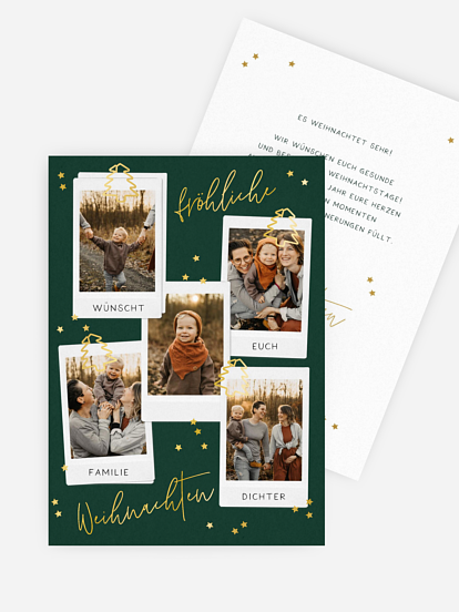 Weihnachtskarte Paperclip