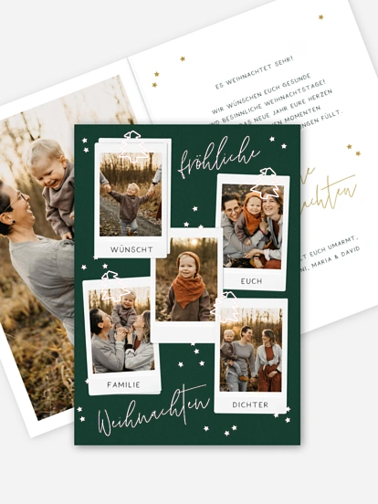 Weihnachtskarte Paperclip