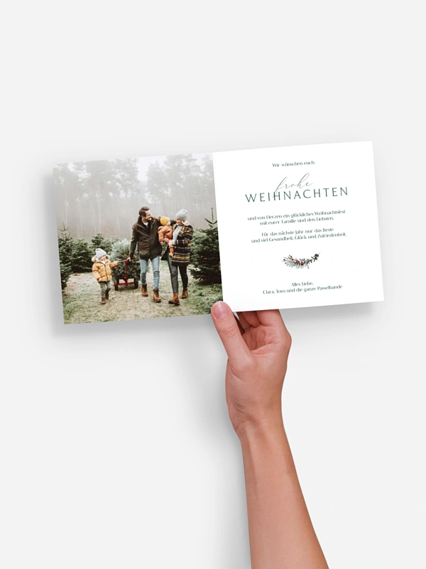 Weihnachtskarte Classic Wreath