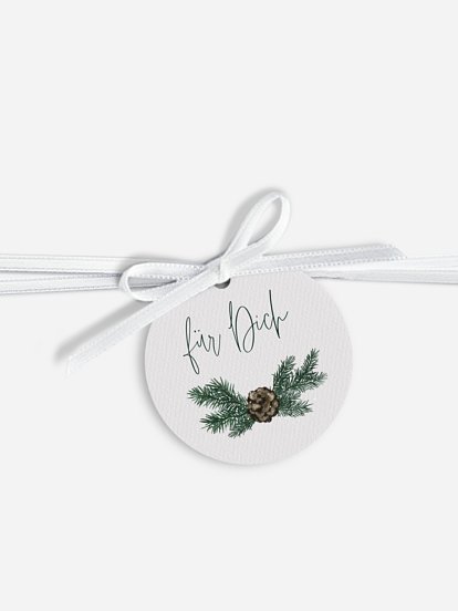 Geschenkeanhänger Goldener Advent