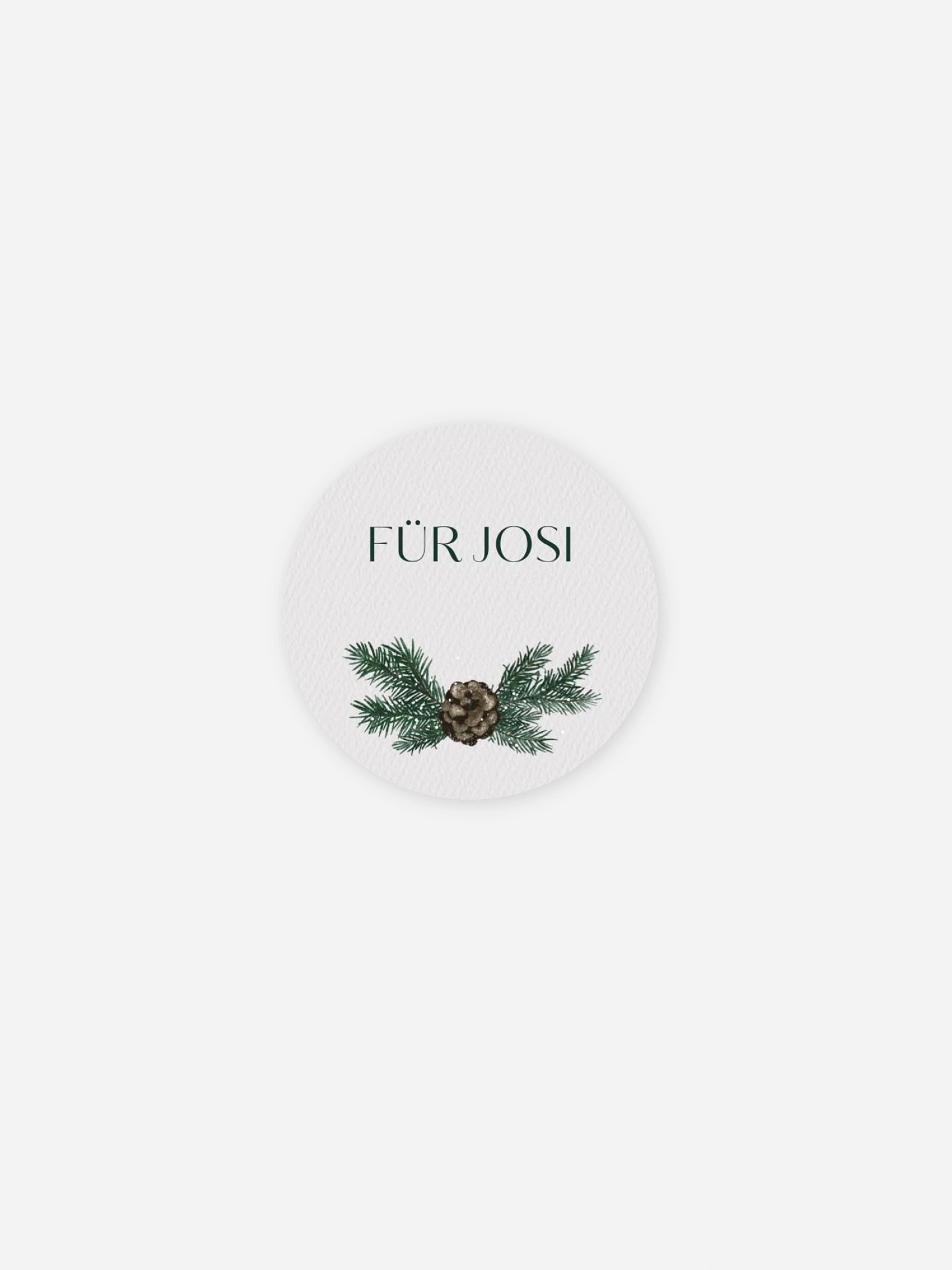 Geschenkaufkleber personalisiert Goldener Advent