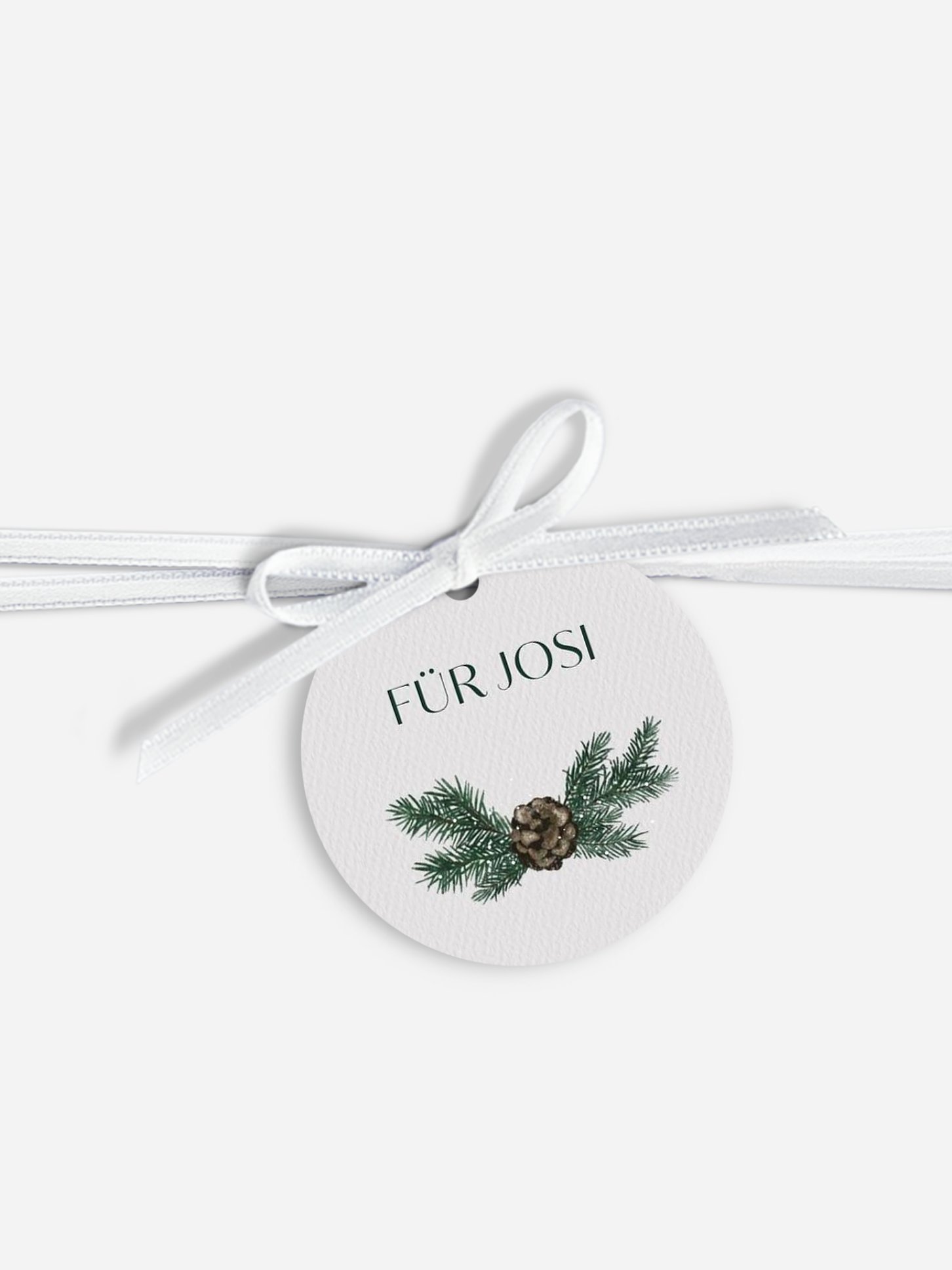 Anhänger mit Band personalisiert Goldener Advent