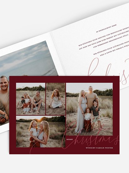 Weihnachtskarte Full of Joy