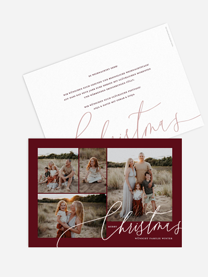 Weihnachtskarte Full of Joy