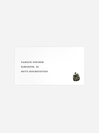 Empfängeraufkleber Weihnachten Winternachtstraum