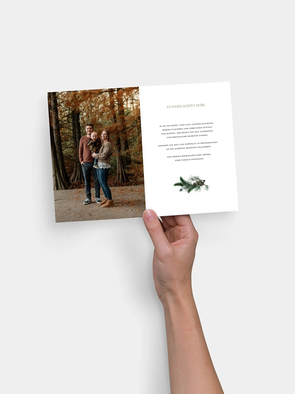 Weihnachtskarte Winternachtstraum