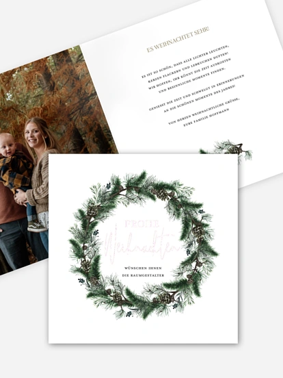 Weihnachtskarte Winternachtstraum