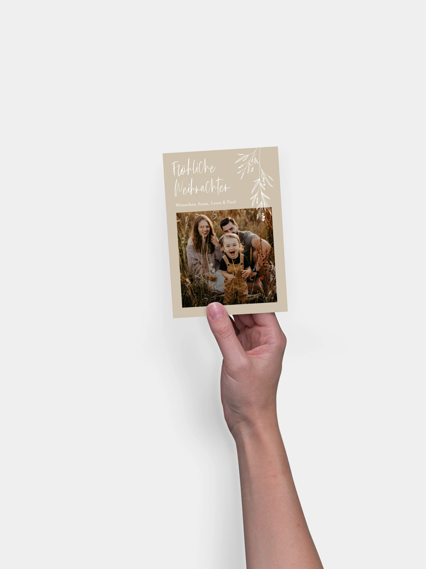 Weihnachtskarte Mistel