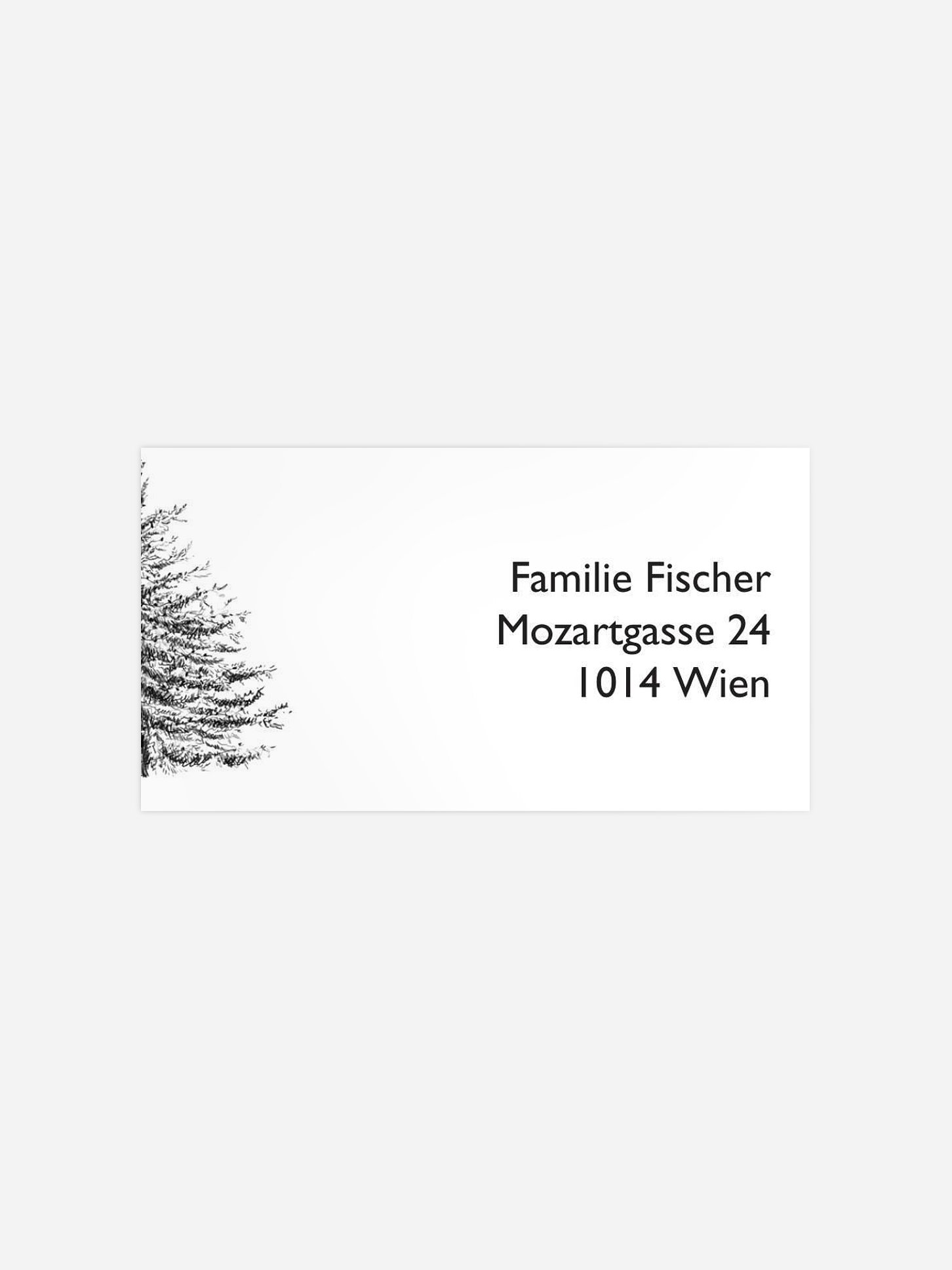 Empfängeraufkleber Weihnachten Holiness