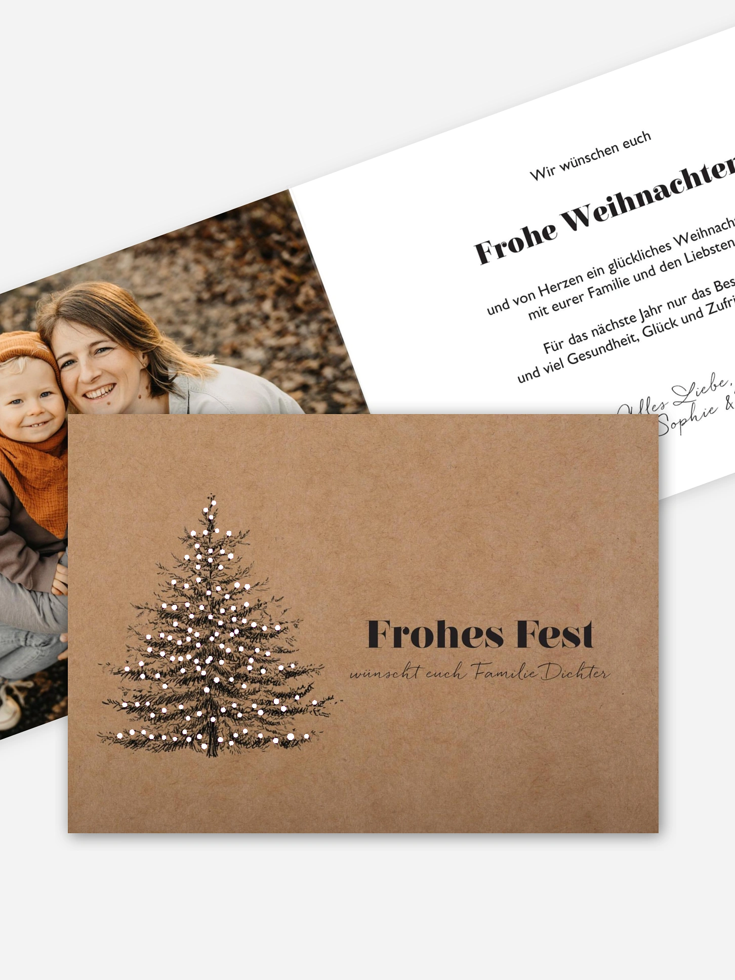 Weihnachtskarte Holiness