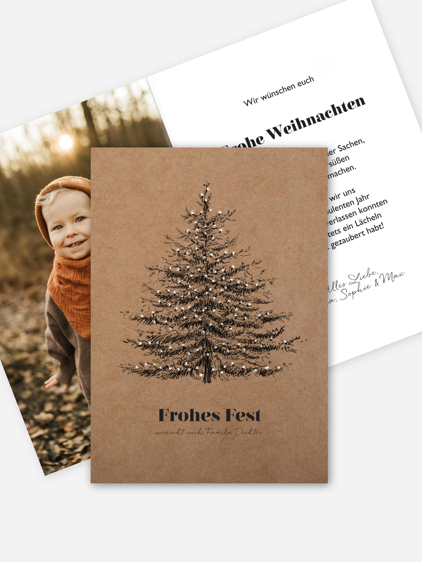 Weihnachtskarte Holiness