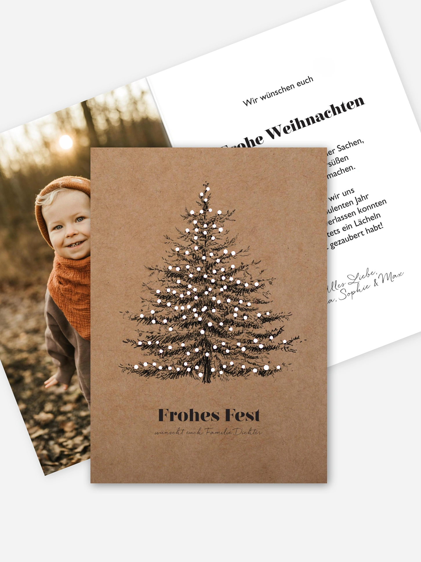 Weihnachtskarte Holiness