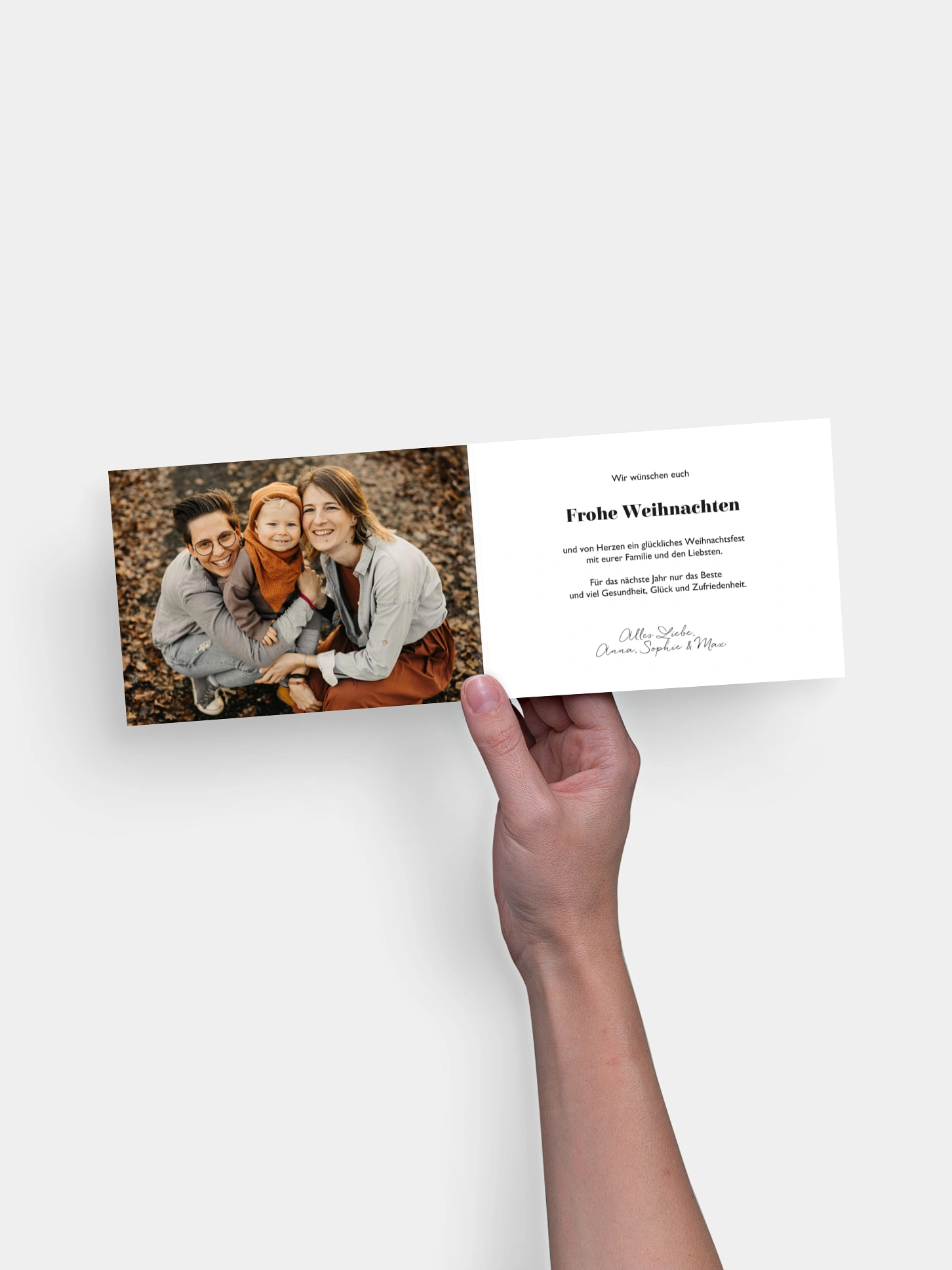 Weihnachtskarte Holiness