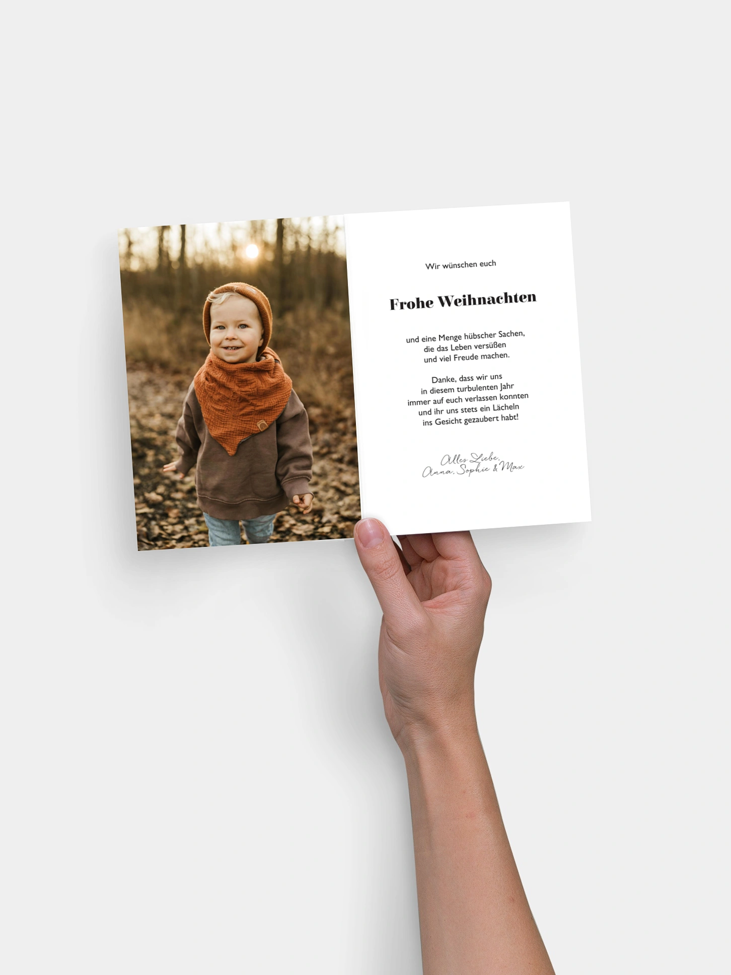 Weihnachtskarte Holiness