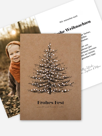 Weihnachtskarte Holiness