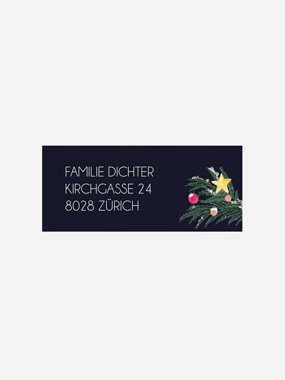 Absenderaufkleber Weihnachten Cozy Feeling