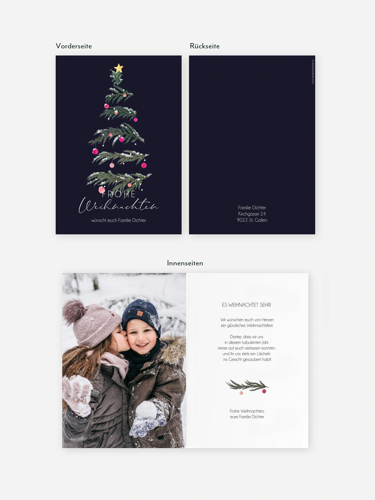 Weihnachtskarte Cozy Feeling