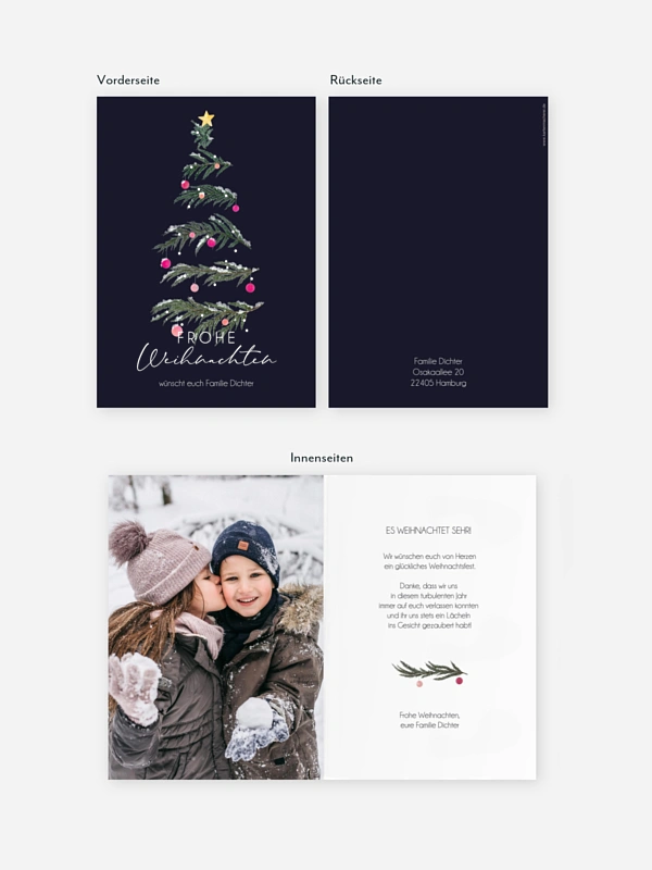 Weihnachtskarte Cozy Feeling