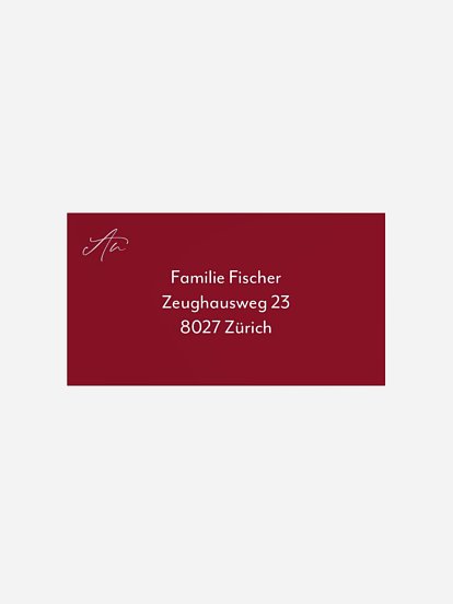 Empfängeraufkleber Weihnachten Freshly fallen snow