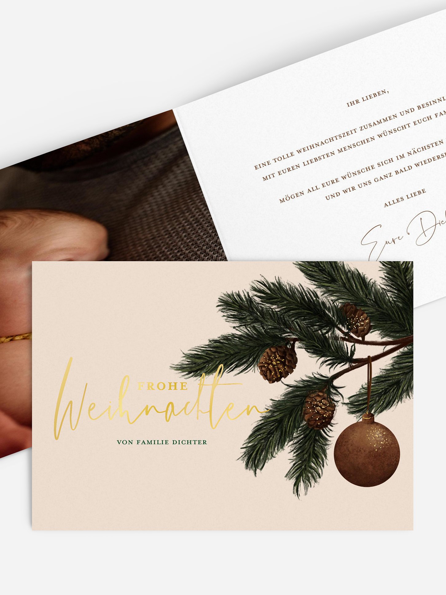 Weihnachtskarte Christmas Bells