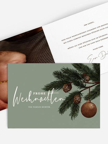 Weihnachtskarte Christmas Bells