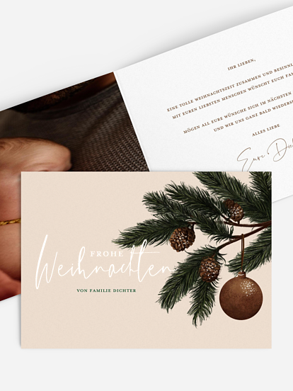 Weihnachtskarte Christmas Bells