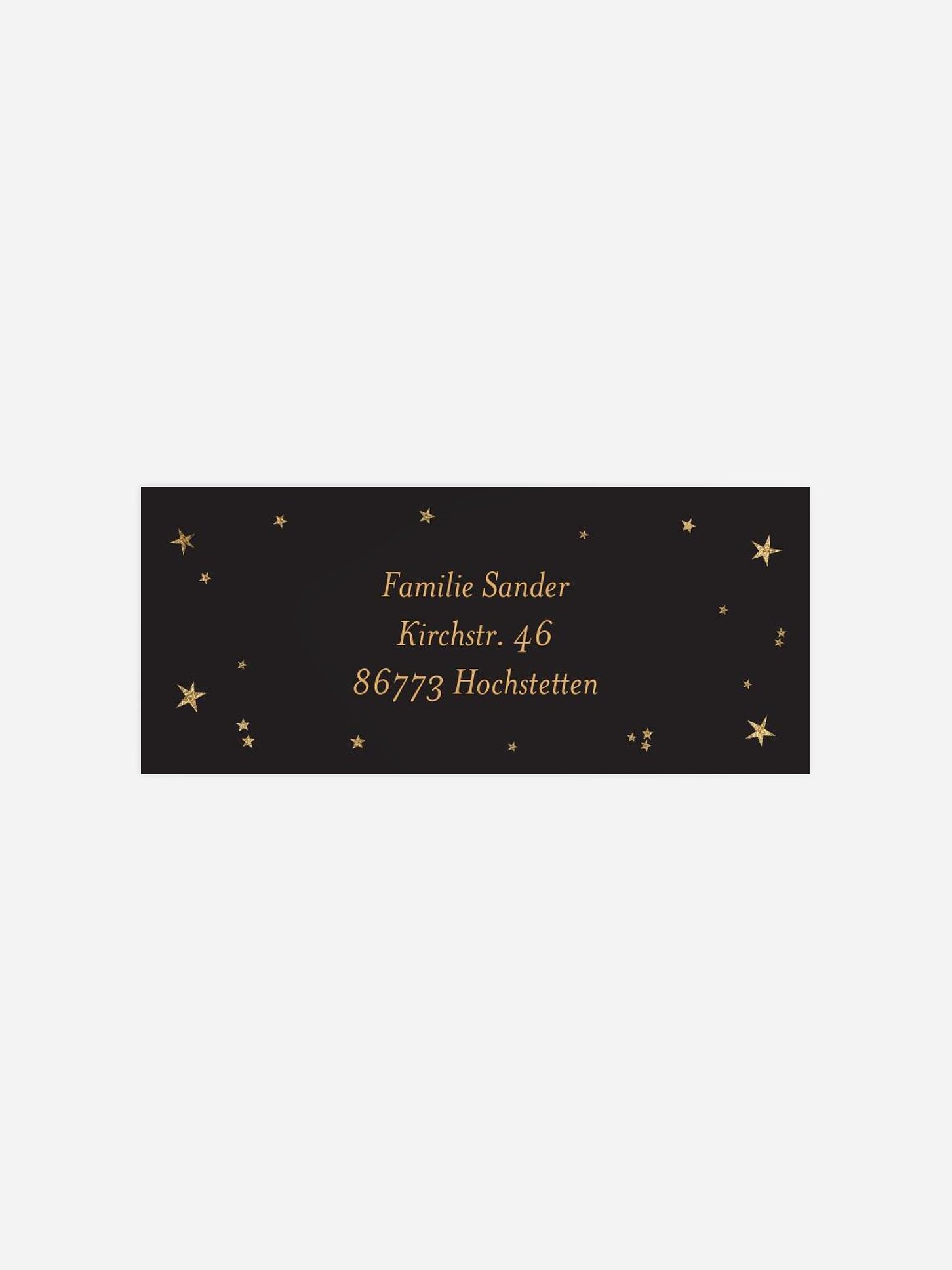 Absenderaufkleber Weihnachten Sparkling Night