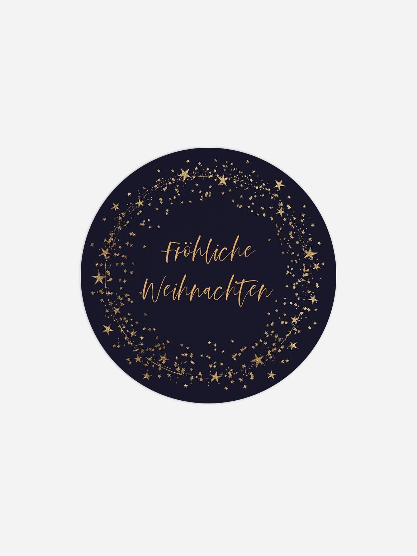 Geschenkaufkleber Weihnachten Sparkling Night