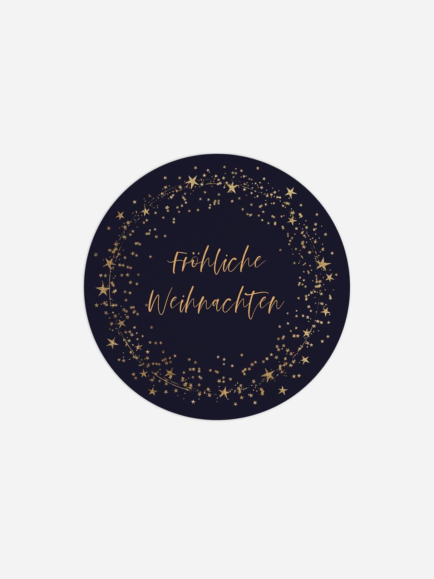 Geschenkaufkleber Weihnachten Sparkling Night
