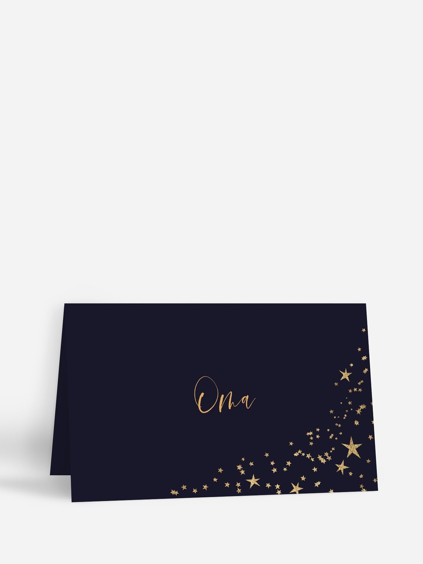 Tischkarte Weihnachten Sparkling Night