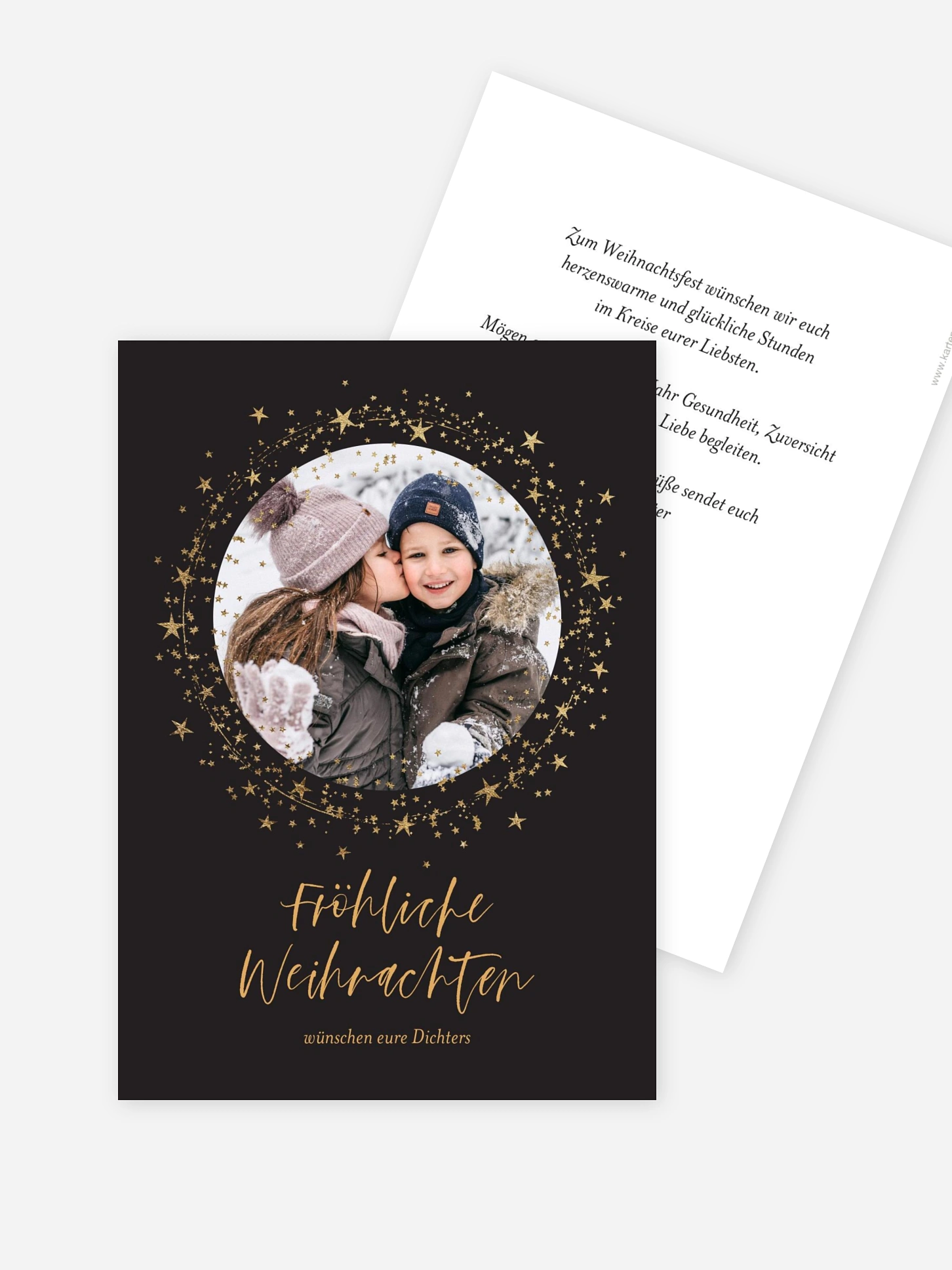 Weihnachtskarte Sparkling Night