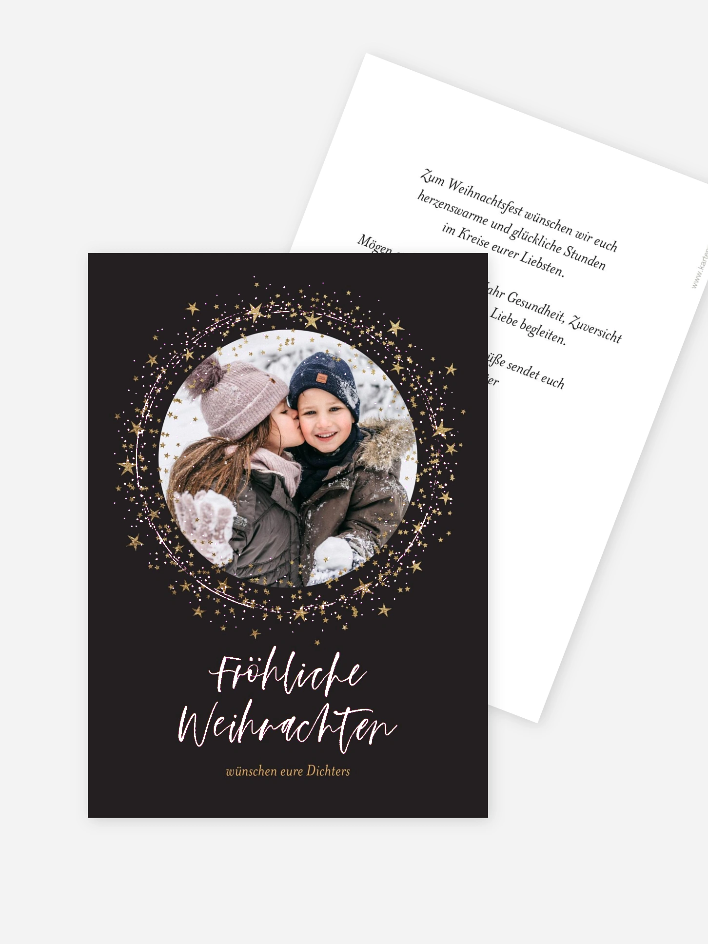 Weihnachtskarte Sparkling Night