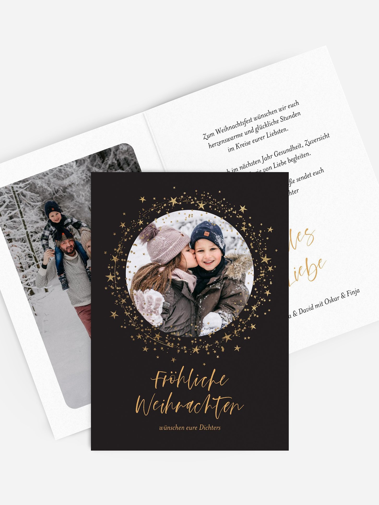 Weihnachtskarte Sparkling Night